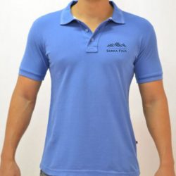 Camisa pólo azul
